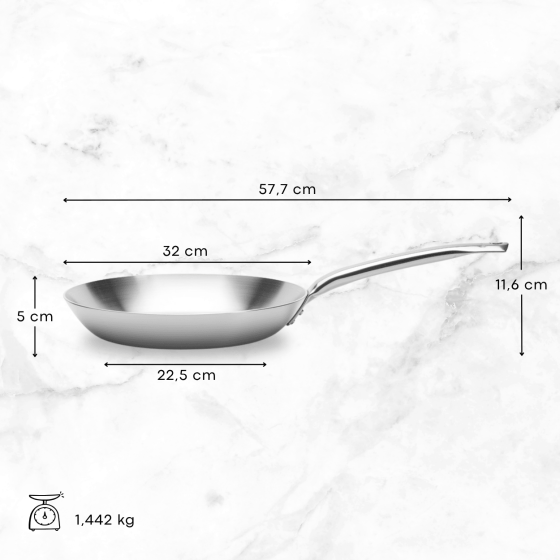 Bratpfanne Edelstahl ALCHIMY Ø32cm