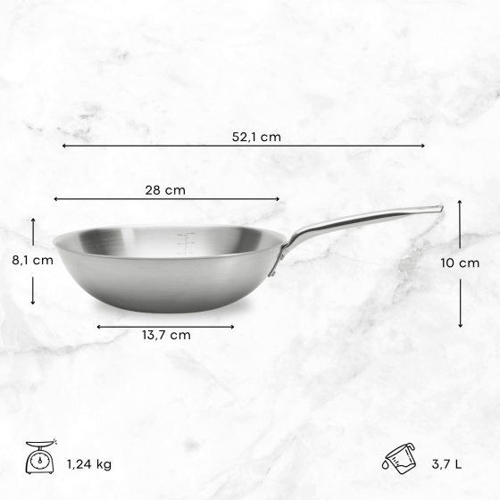Wok Edelstahl ALCHIMY Ø28cm