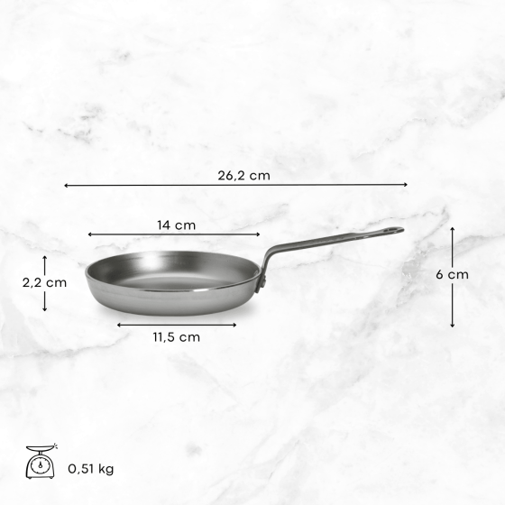 Poêle à blinis en acier MINERAL B Ø14cm