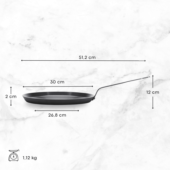 Poêle à crêpes antiadhésive céramique CERANOA Ø30cm