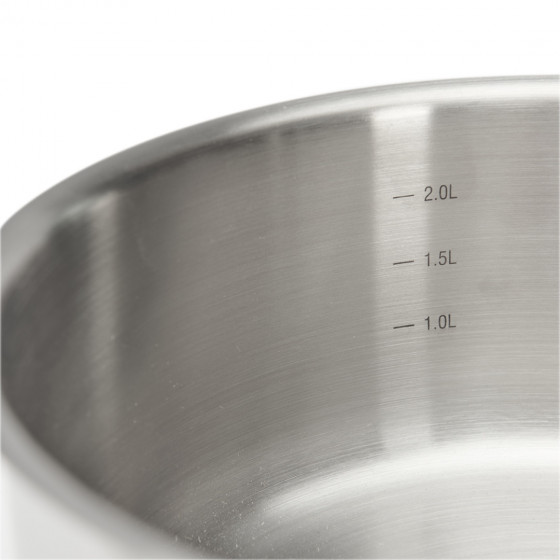 Edelstahl‑Duo Kasserolle Ø20cm und Sauteuse Ø28cm PRIM'APPETY
