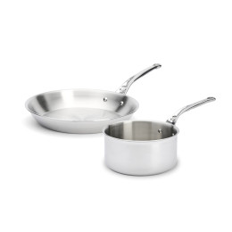 Duo casserole Ø20cm et poêle Ø28cm inox AFFINITY
