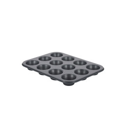 Blechform 12 Mini‑Muffin Stahl‑Antihaft