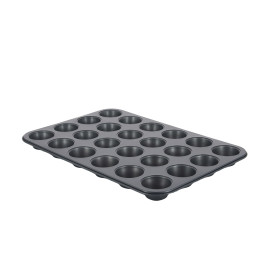 Non-stick steel tray 24 mini muffins