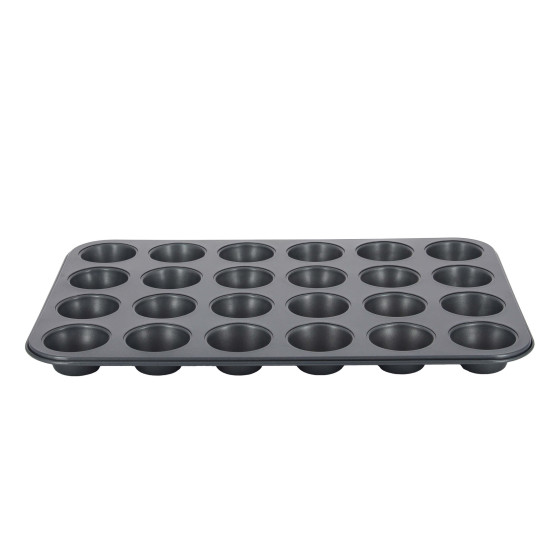 Non-stick steel tray 24 mini muffins