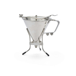 Entonnoir à piston inox KWIK PRO 1,5L avec pied