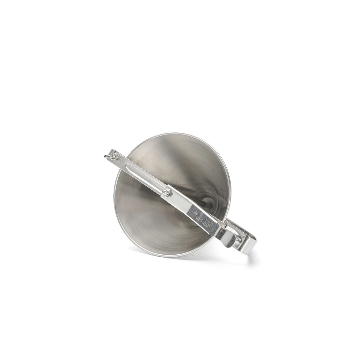 Stainless steel piston funnel KWIK PRO 1,5L with stand - de Buyer
