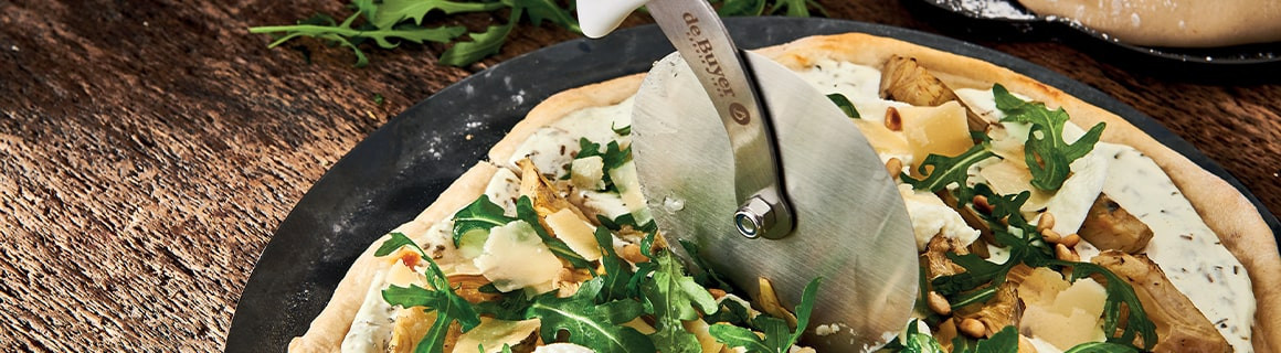 Utensilien für Pizza
