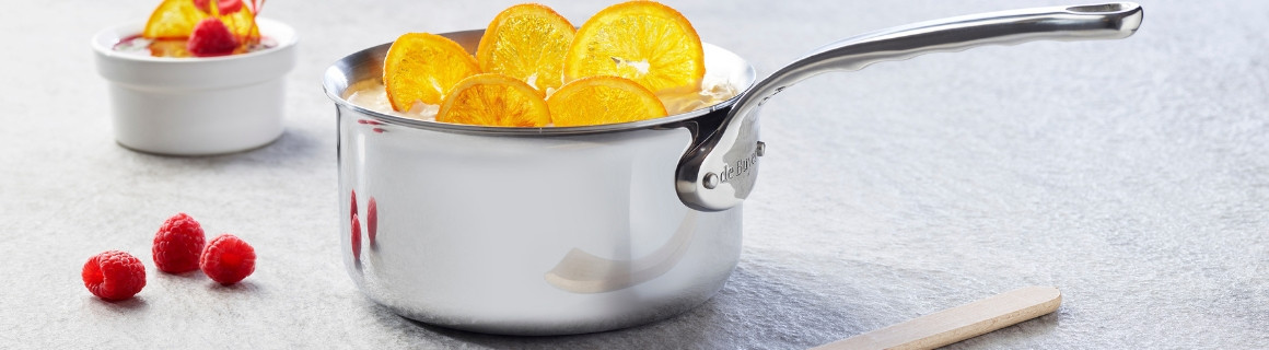 Stainless steel saucepan