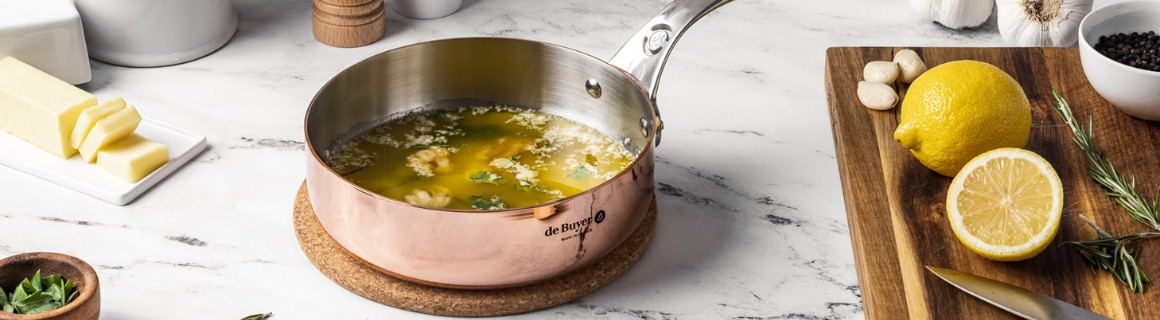 Copper sauté pan