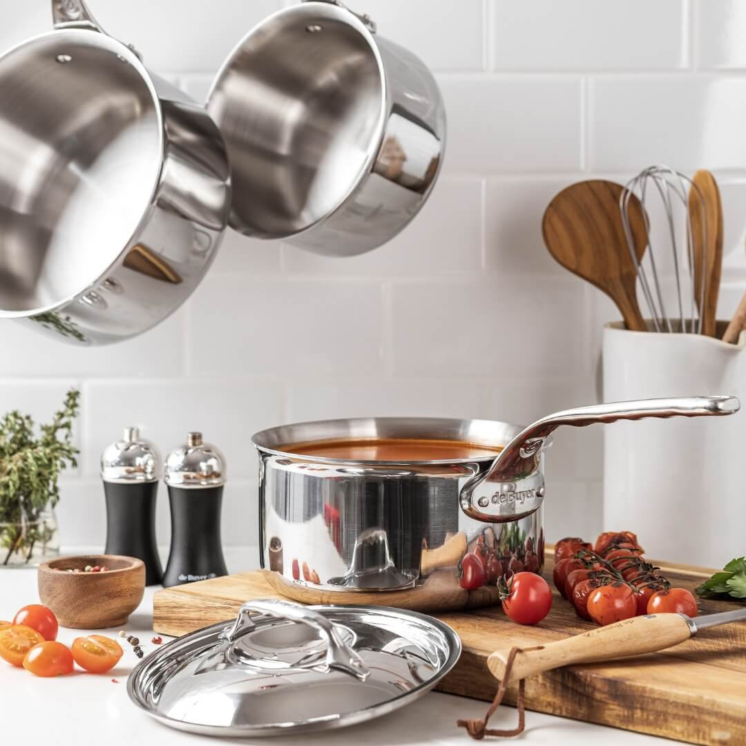 Stainless steel saucepan with lid AFFINITY Ø18cm