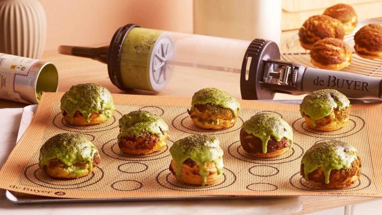 Choux au matcha