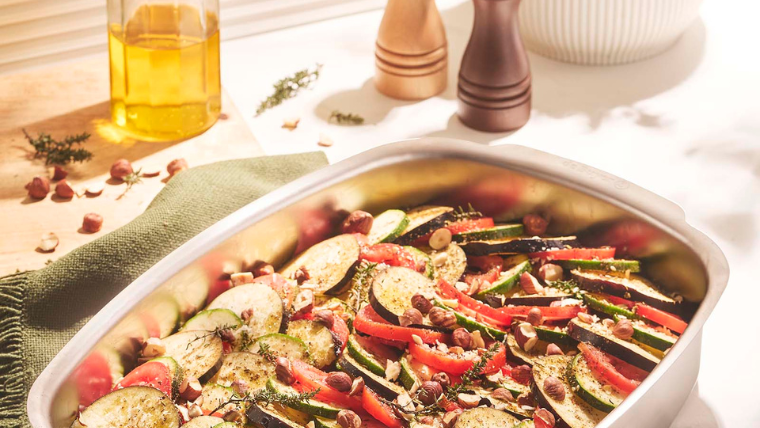 Vegetable and Hazelnut Tian