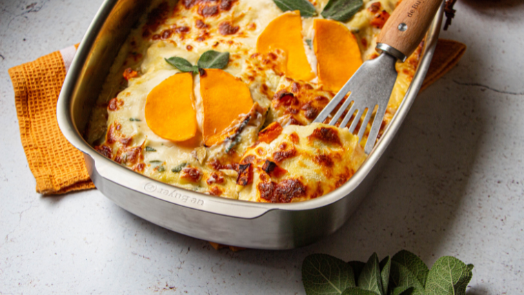 Squash and mushroom lasagna